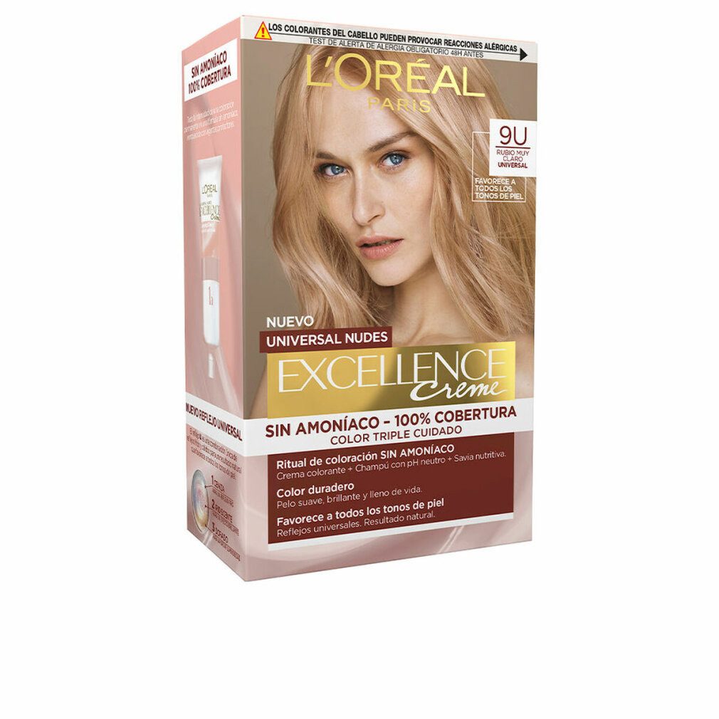 L'Oreal Deutschland Haarpflege-Set EXCELLENCE creme universal nudes tinte #9u-very light blonde