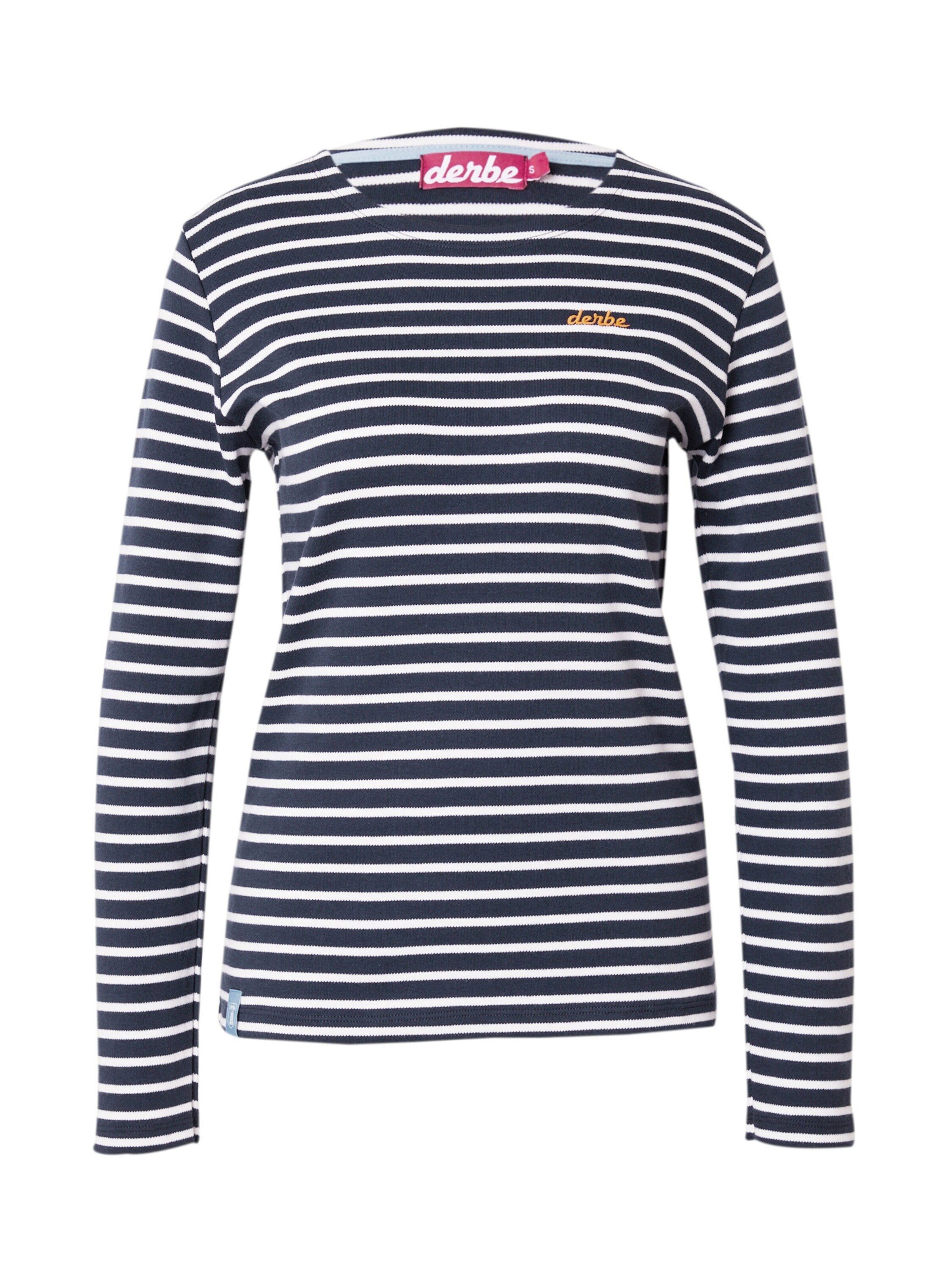 Derbe Langarmshirt (1-tlg) Stickerei