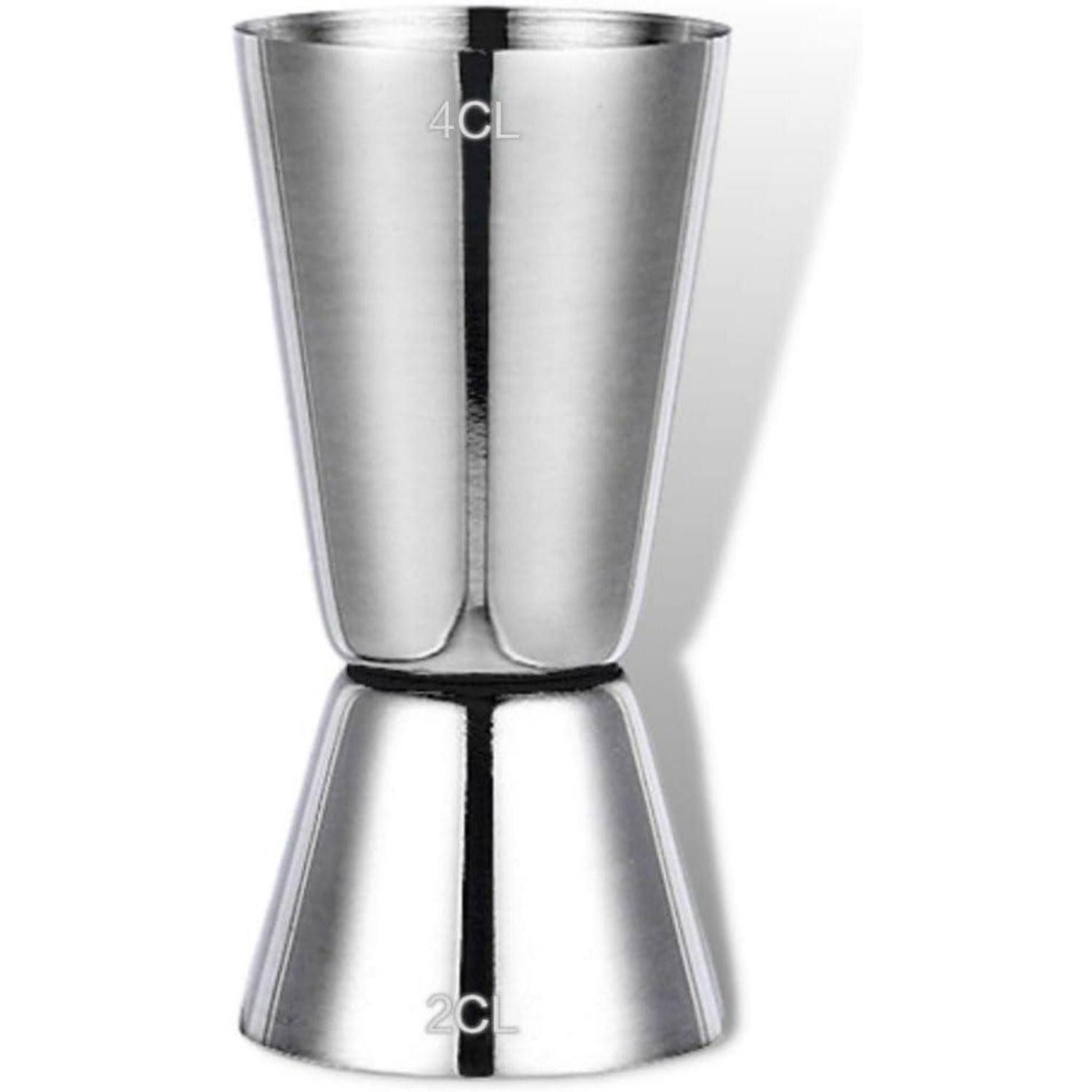LuxusKollektion Barmaß Cocktail Messbecher 2CL 4CL Doppelter Jigger Spirituosen Gin Whiskey