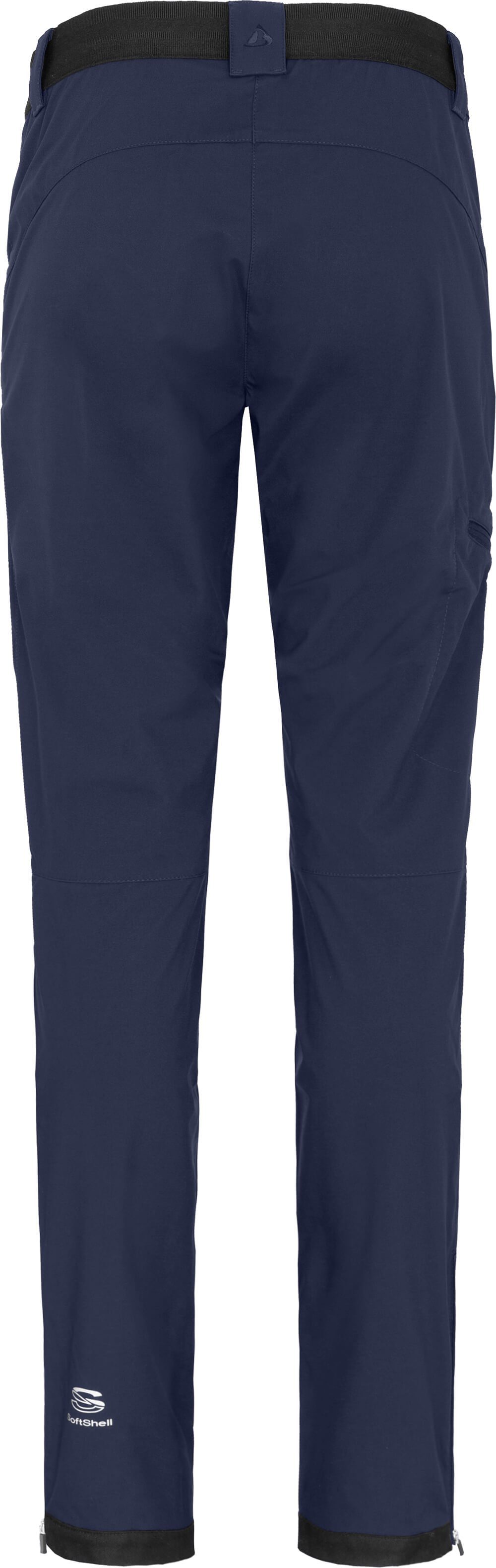 Bergson Outdoorhose Damen Softshellhose, Normalgrößen, COMFORT winddicht, peacoat TESSE strapazierfähig, blau (slim)