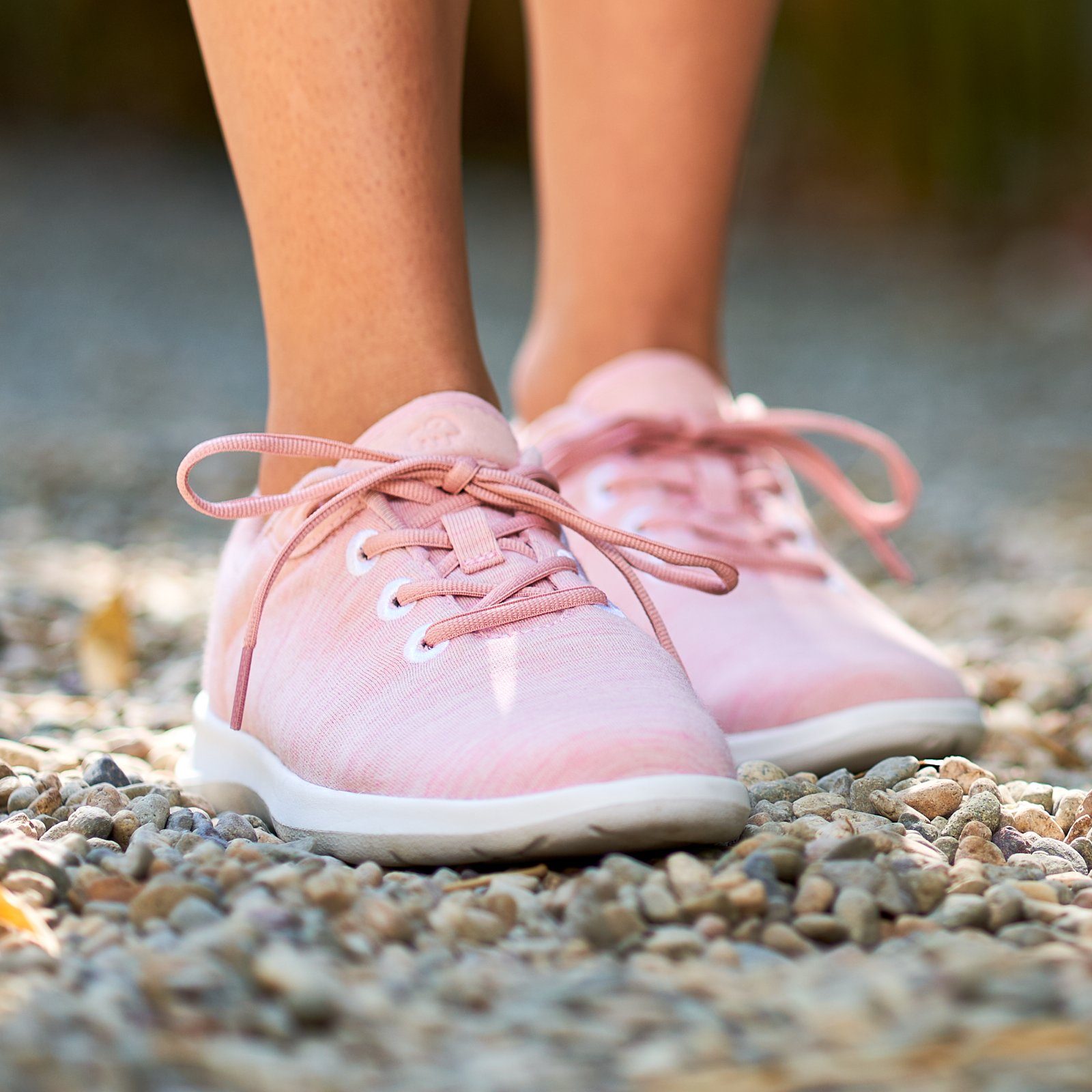 Merinowolle Sportschuhe merinos weicher aus rosa Up, Lace- Sneaker - Bequeme atmungsaktive merinoshoes.de Damen Schuhe