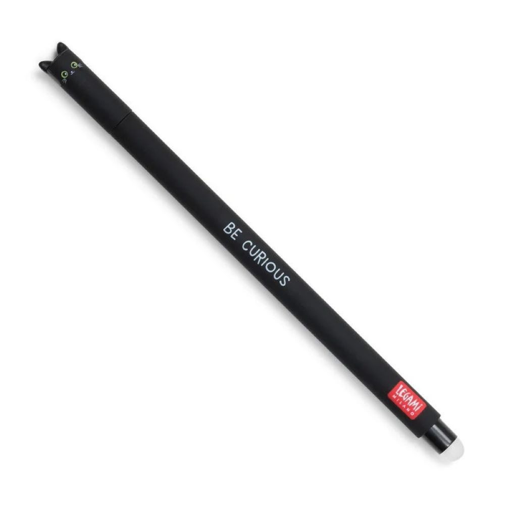 Legami Gelroller Erasable Gel Pen Katze 15 cm schwarz