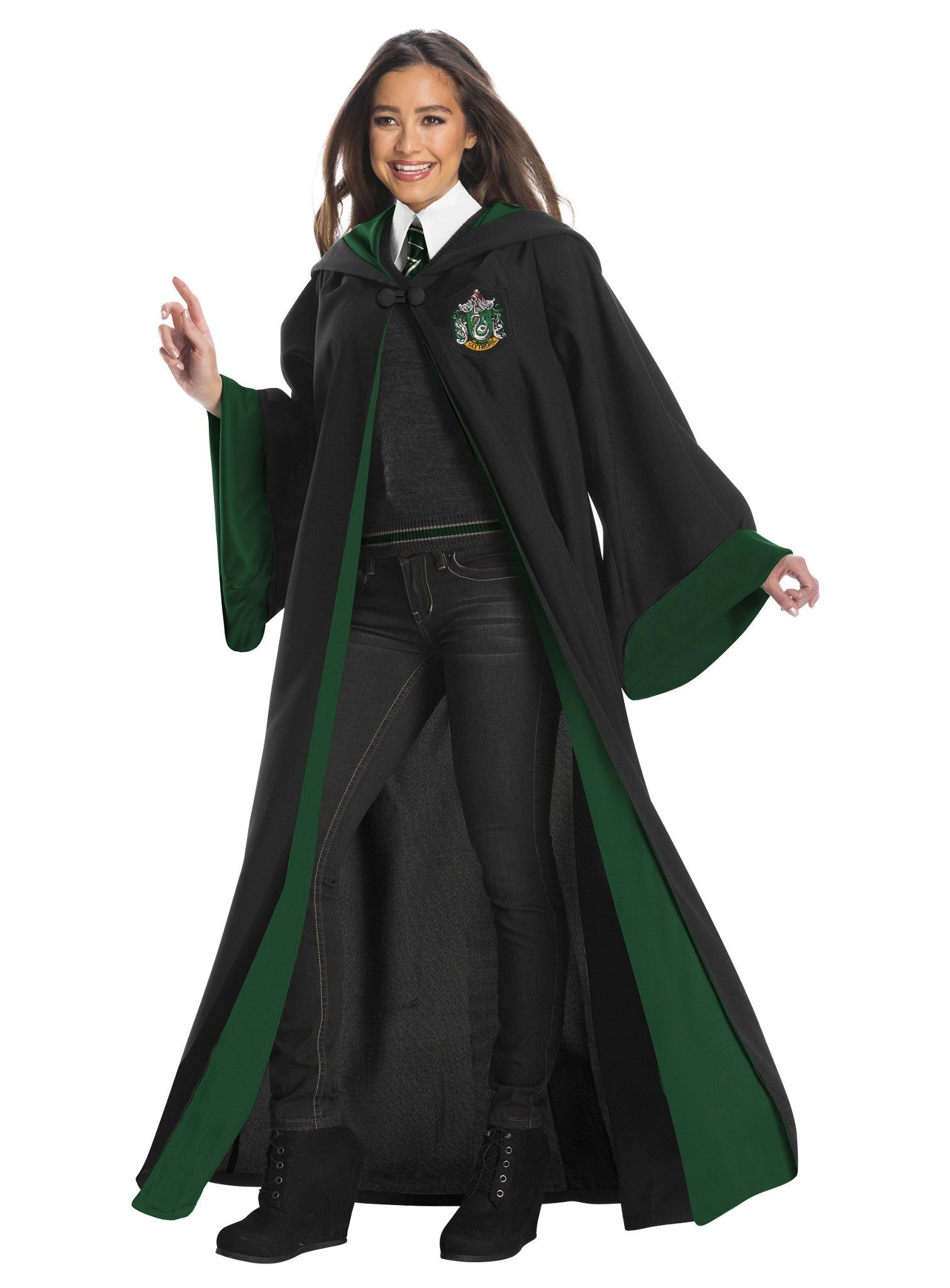 Charades Kostüm Harry Potter Slytherin Premium, Hochwertiges Harry Potter  Cosplay-Kostüm für Hogwarts-Zauberschüler