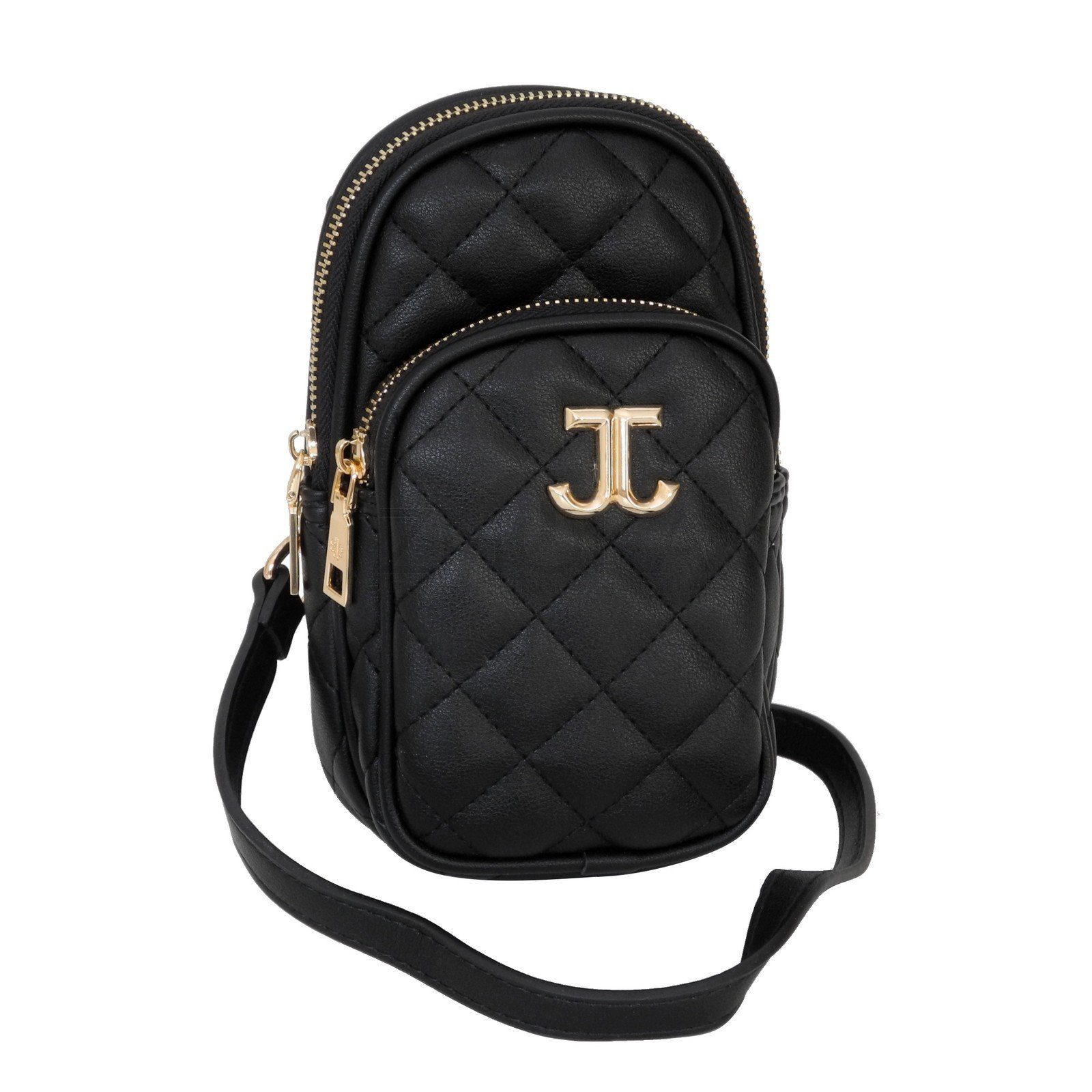 Jennifer Jones Handtasche Jennifer Jones - moderne Damen Schultertasche Handtasche Shopper Schwarz