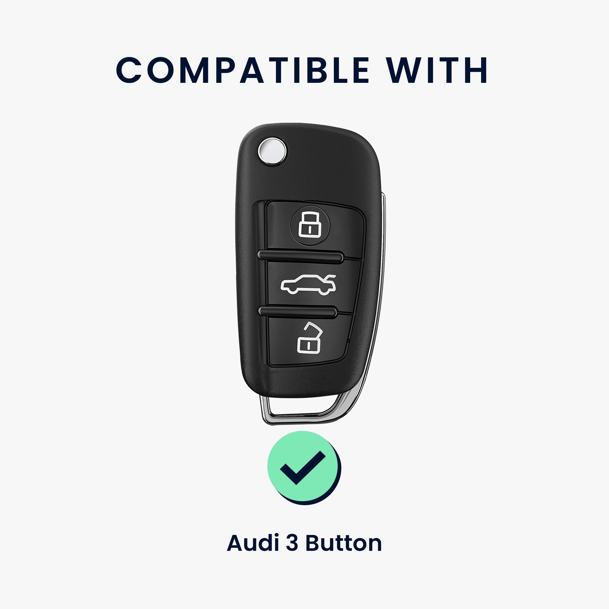 kwmobile Schlüsseltasche Hülle für Audi 3-Tasten günstig online kaufen