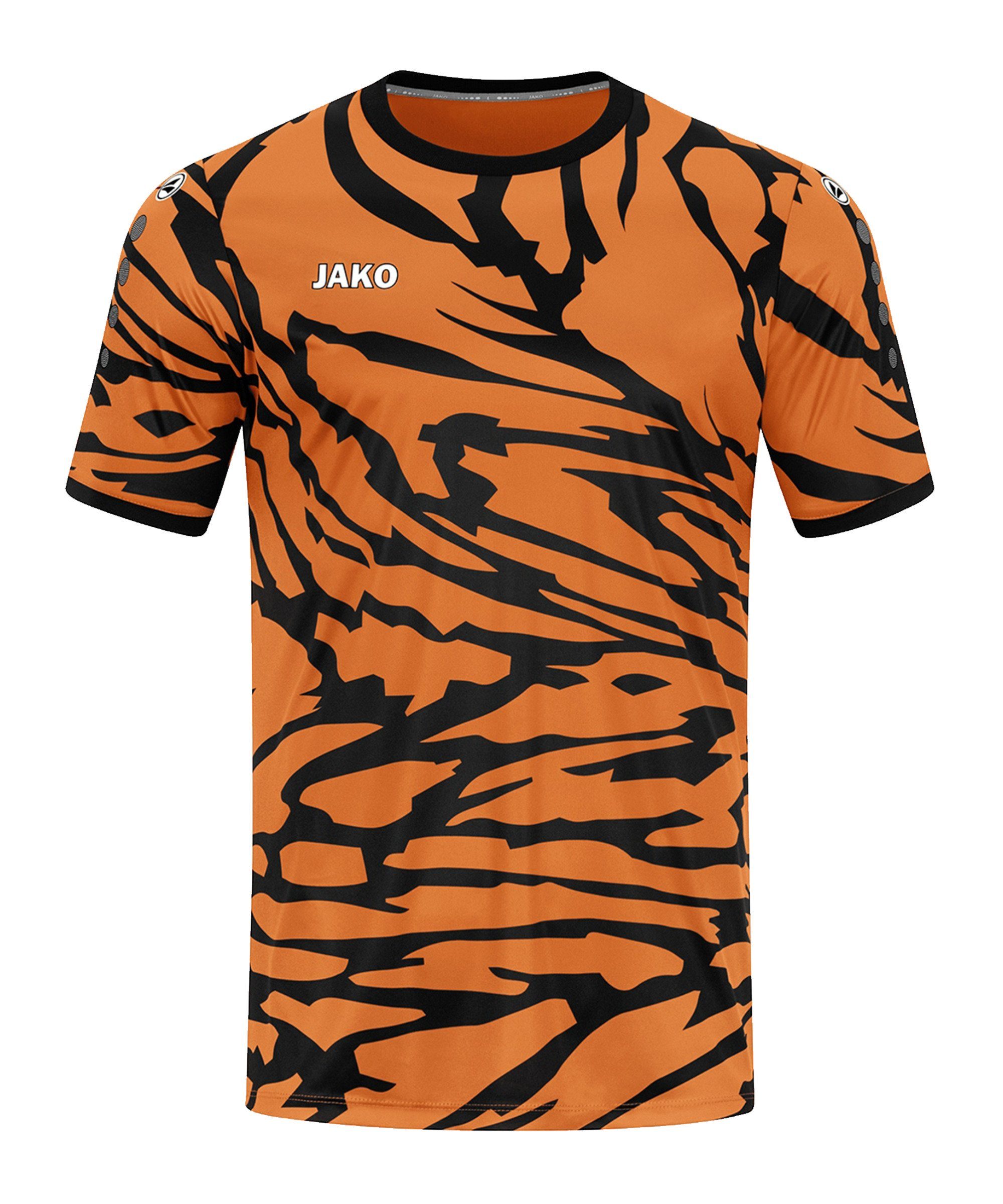 Trikot Kids orangeschwarz Animal Fußballtrikot Jako