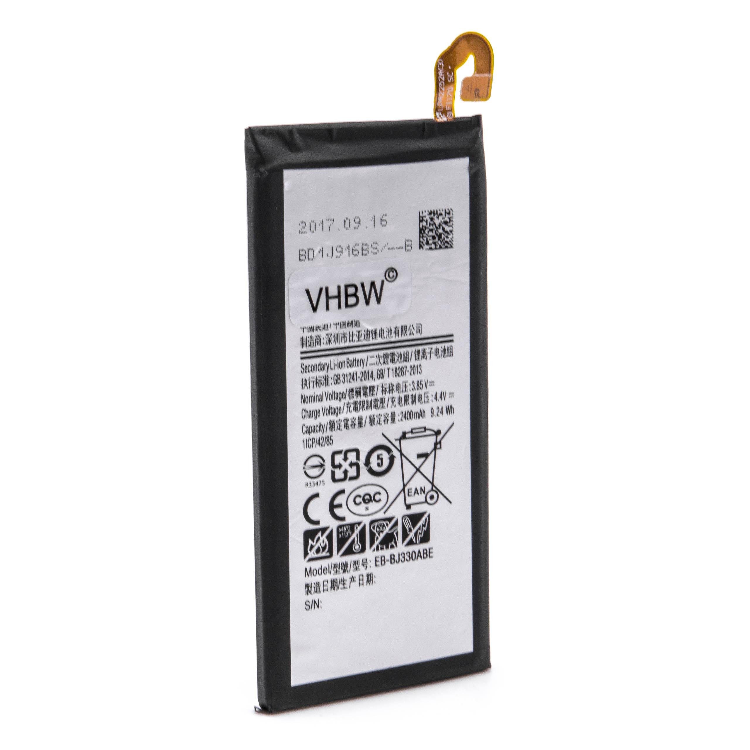 vhbw Ersatz für Samsung EB-BJ330ABE für Smartphone-Akku Li-Polymer 2400 mAh (3,85 V)