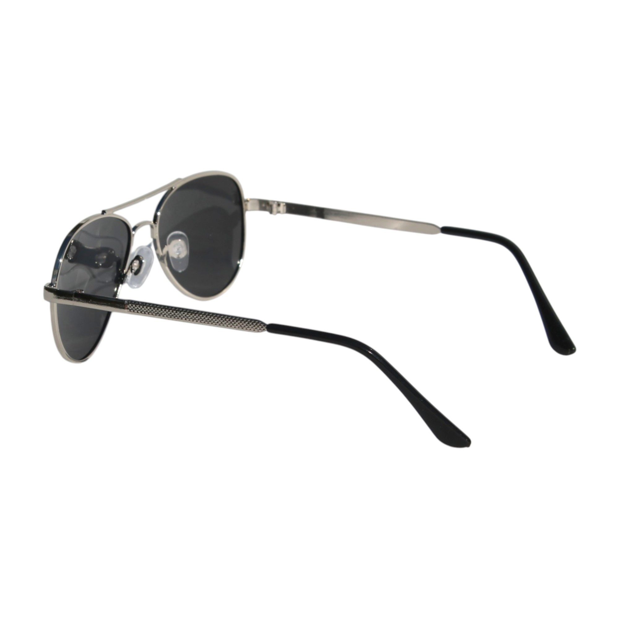 Rennec Sonnenbrille Kinder Pilotenbrille Polarisiert Jungen Mädchen 6 bis 11 Jahre (inklusive Brillenbeutel) Gläser UV400 Schwarz Getönt, stabiles Metallgestell