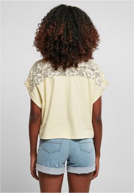 URBAN CLASSICS Kurzarmshirt Damen Ladies Oversized Lace Tee (1-tlg)