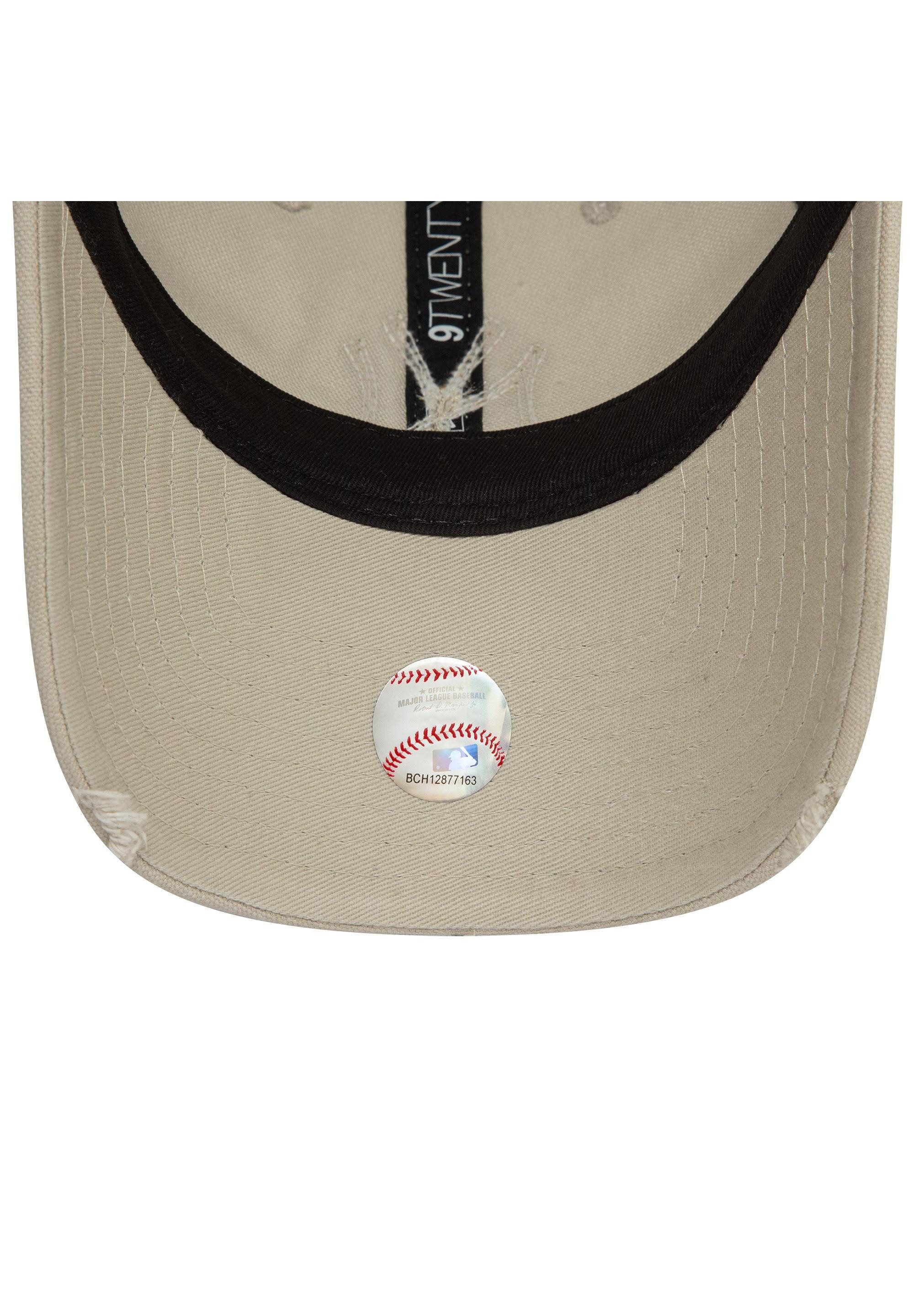 New Era Baseball Cap New York Yankees MLB Distressed Beige Verstellbare 9Twenty Damen Cap N (1-St)