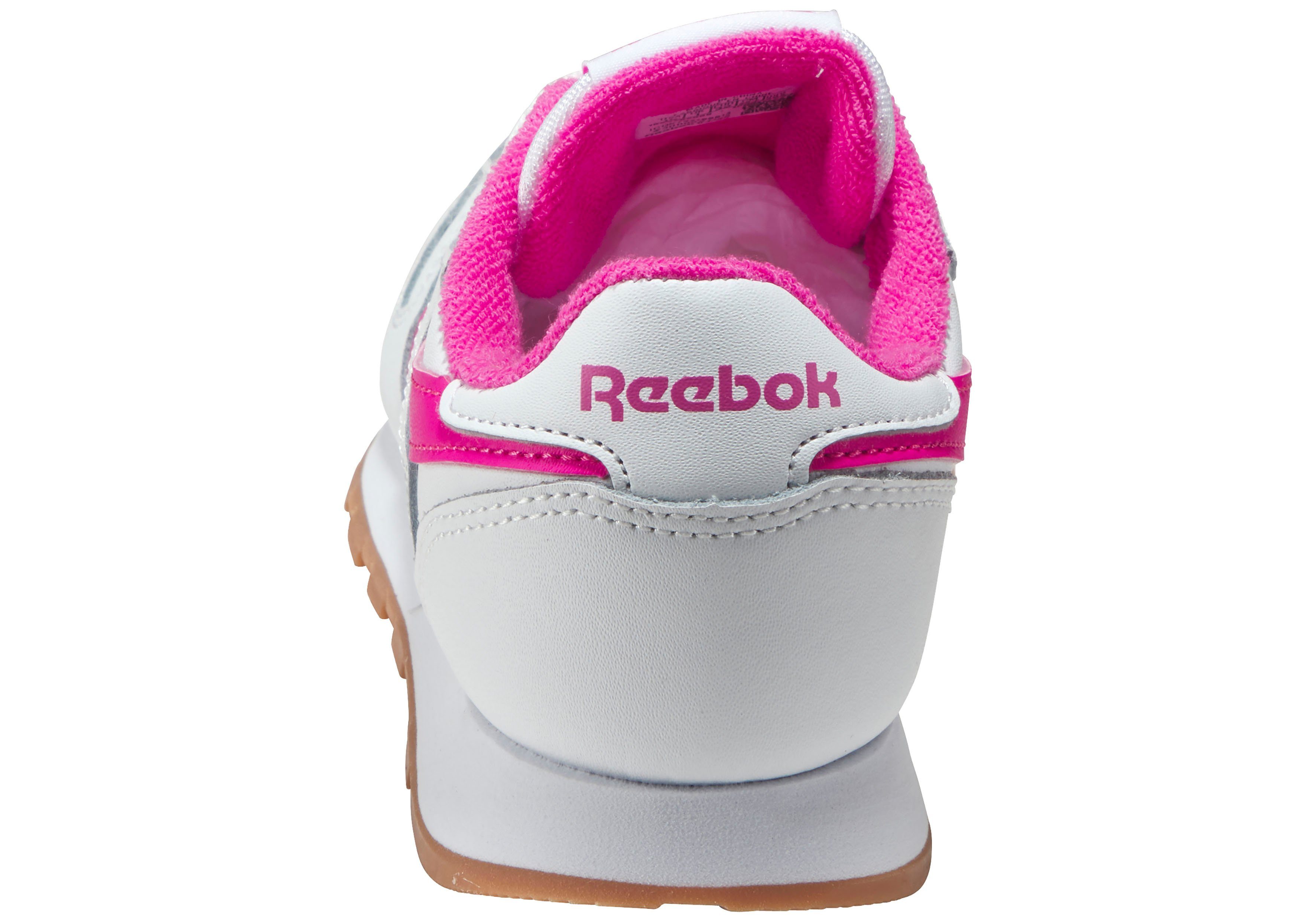 weiß-pink Sneaker LEATHER CLASSIC Classic Reebok