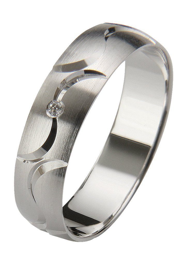 Firetti Trauring Schmuck Geschenk Gold 375 Hochzeit Ehering Trauring "LIEBE", Made in Germany, wahlweise mit oder ohne Brillant