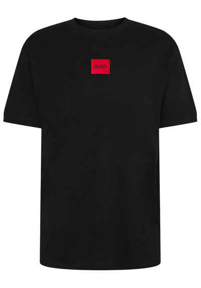 HUGO Kurzarmshirt »Hugo Boss Shirt Diragolino« mit Label-Patch auf der Brust