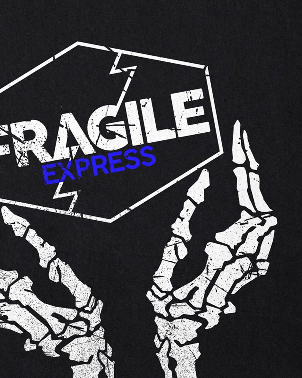 Herren action Fragile style3 Express T-Shirt Print-Shirt adventure death