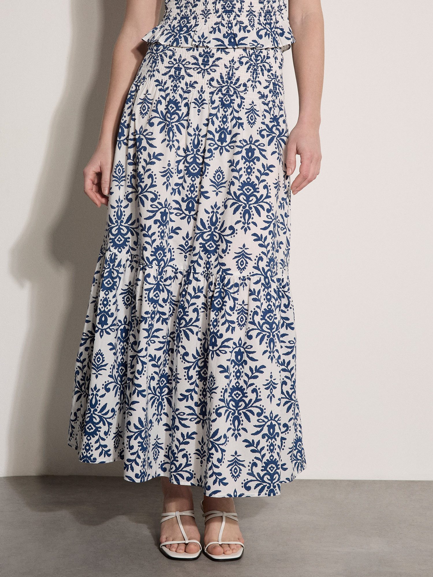 Maxirock Maxirock mit Ikat-Print