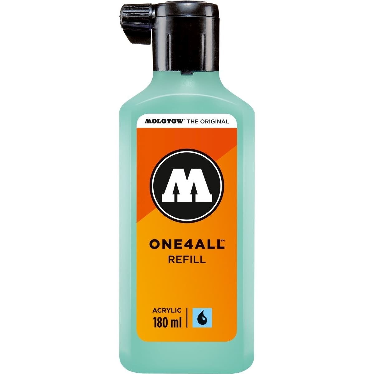 MOLOTOW Füllhalter Nachfülltinte One4All für Permanentmarker 180ml lagoblau pastell