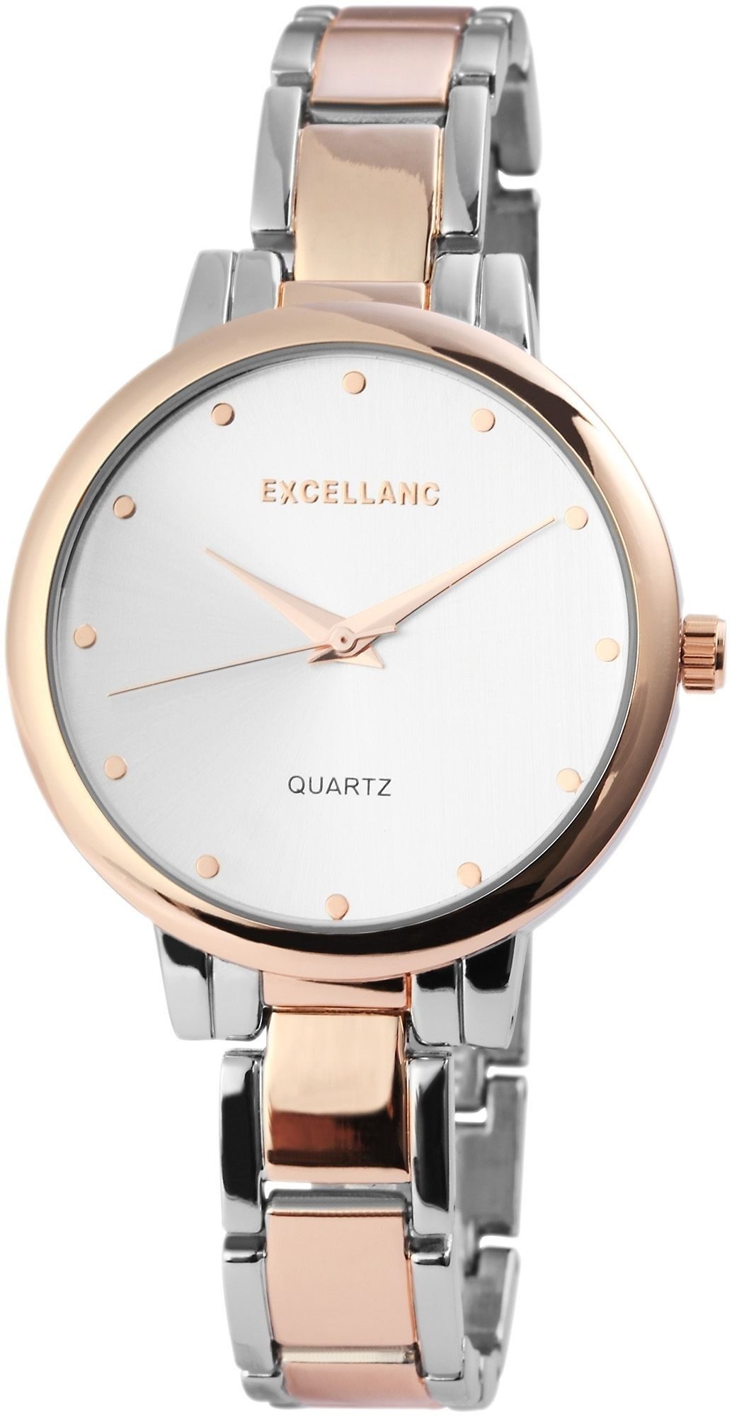 Quarzuhr EX0179 Excellanc Damenuhr mit Metallarmband