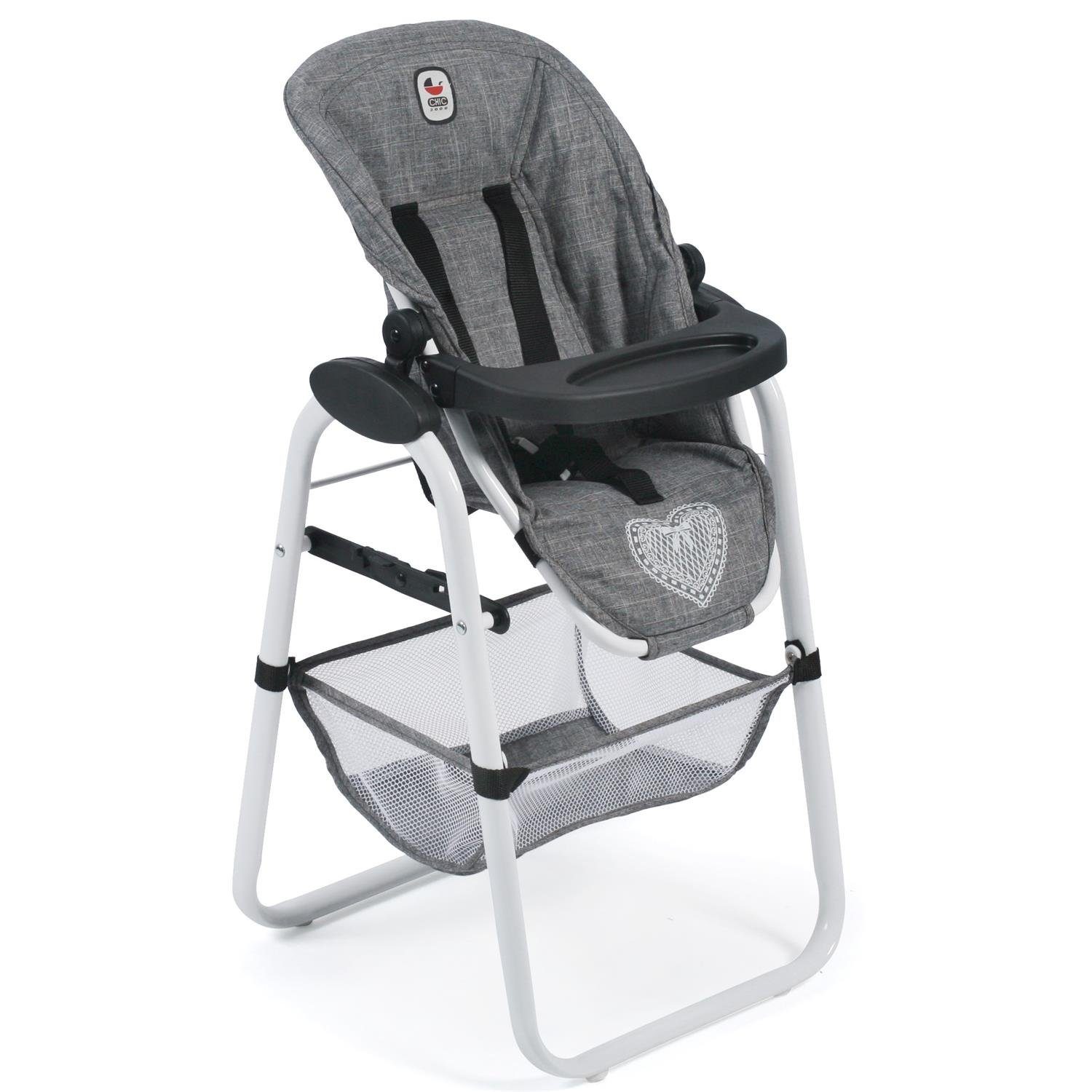 CHIC2000 Puppenmöbel 655 76 Puppen-Hochstuhl, Jeans Grey