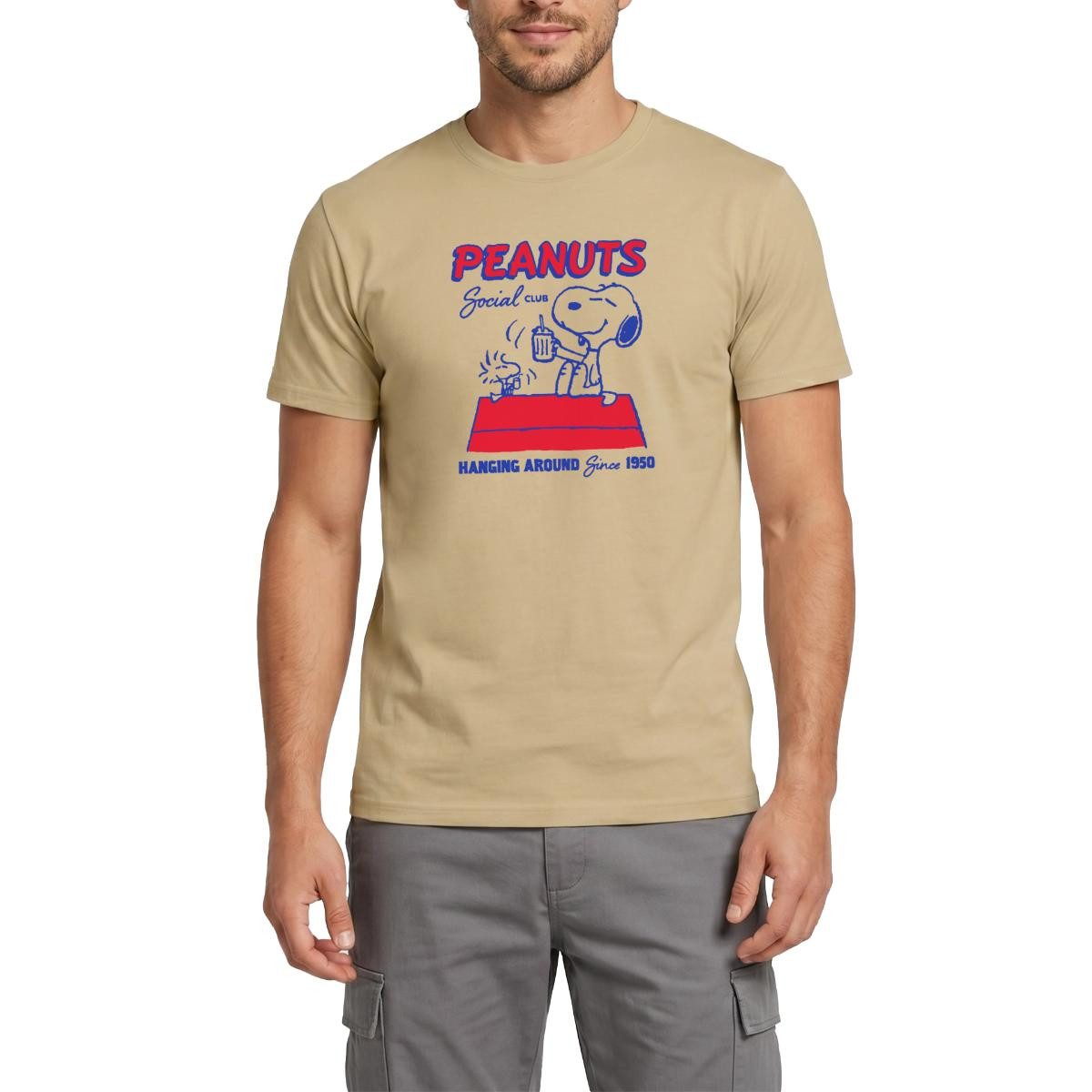 Spreadshirt T-Shirt Peanuts Snoopy Woodstock Social Club Since 1950 Männer T-Shirt (1-tlg)