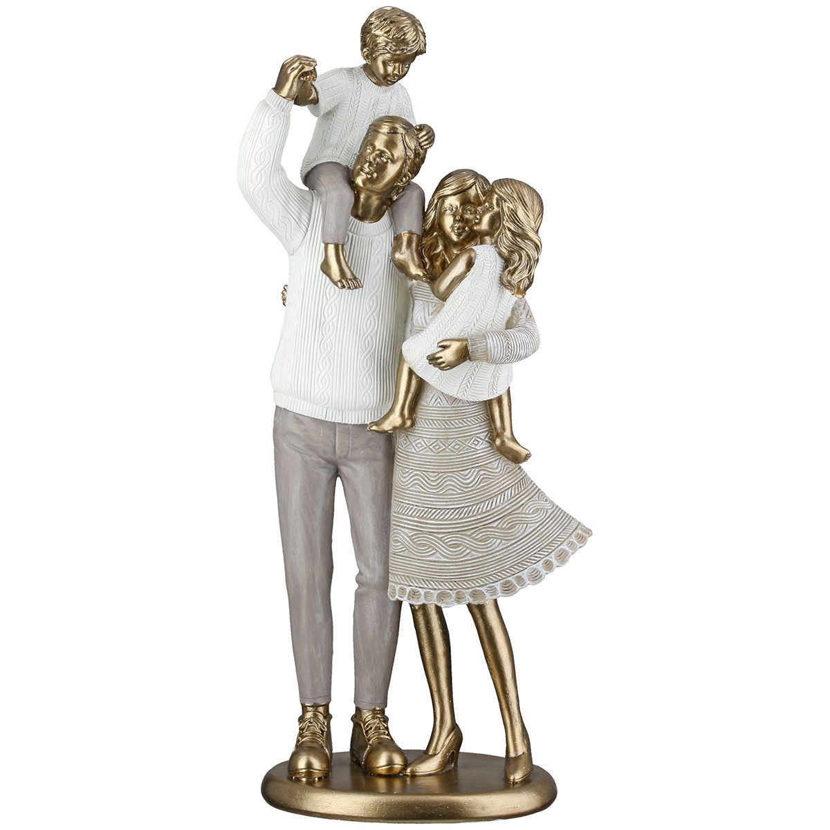 GILDE Dekoobjekt Deko-Skulptur Loving Family Figur Kunstharz 13x29,5 cm 59660