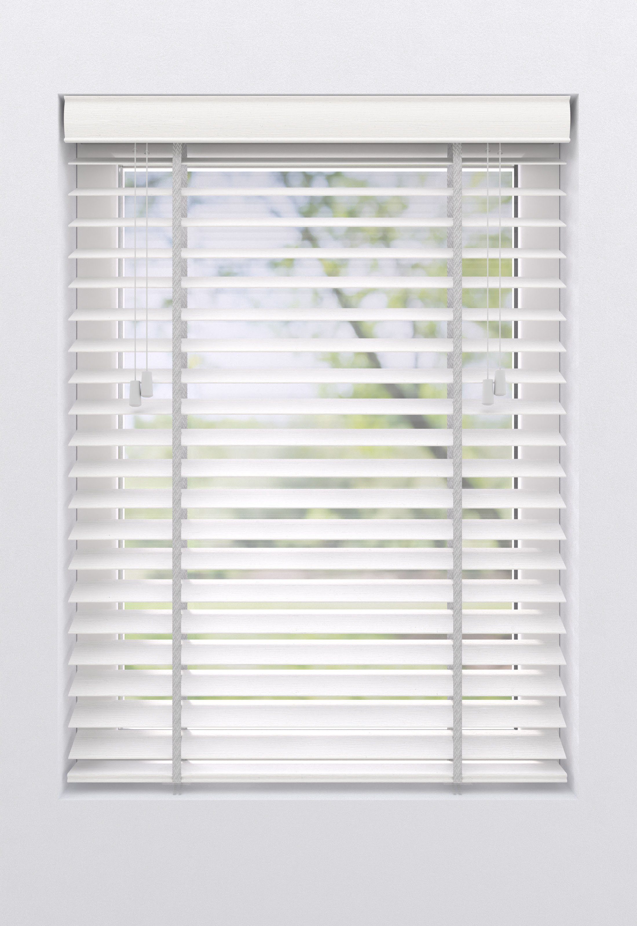 my home Jalousie Alexia, mit Bohren, freihängend, aus Bambus mit 50mm Ламели, Bedienung durch Schnurzug