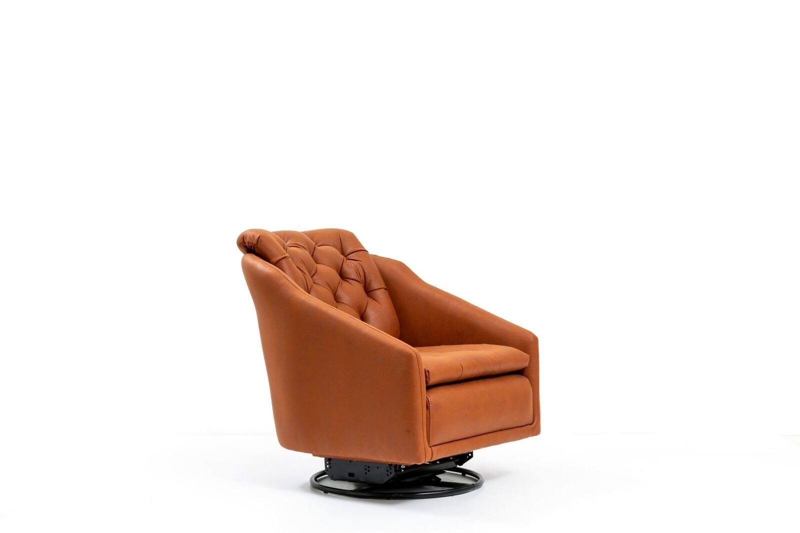 Europa (1-St., Wohnzimmer Made Stil Orange Sessel in 1x Drehsessel Club Designer Sessel), Möbel JVmoebel Modern Lounge