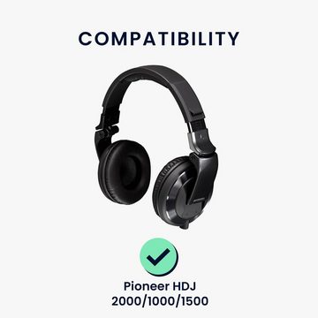 kwmobile 2x Ohr Polster für Pioneer HDJ 2000/1000/1500 HiFi-Kopfhörer (Ohrpolster Kopfhörer - Kunstleder Polster für Over Ear Headphones)