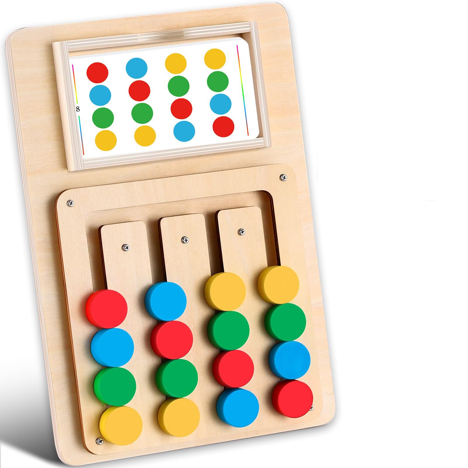 Lernspielzeug Farbabgleich-Puzzlespielzeug, Montessori-Denkspiel für 3-7 jährige