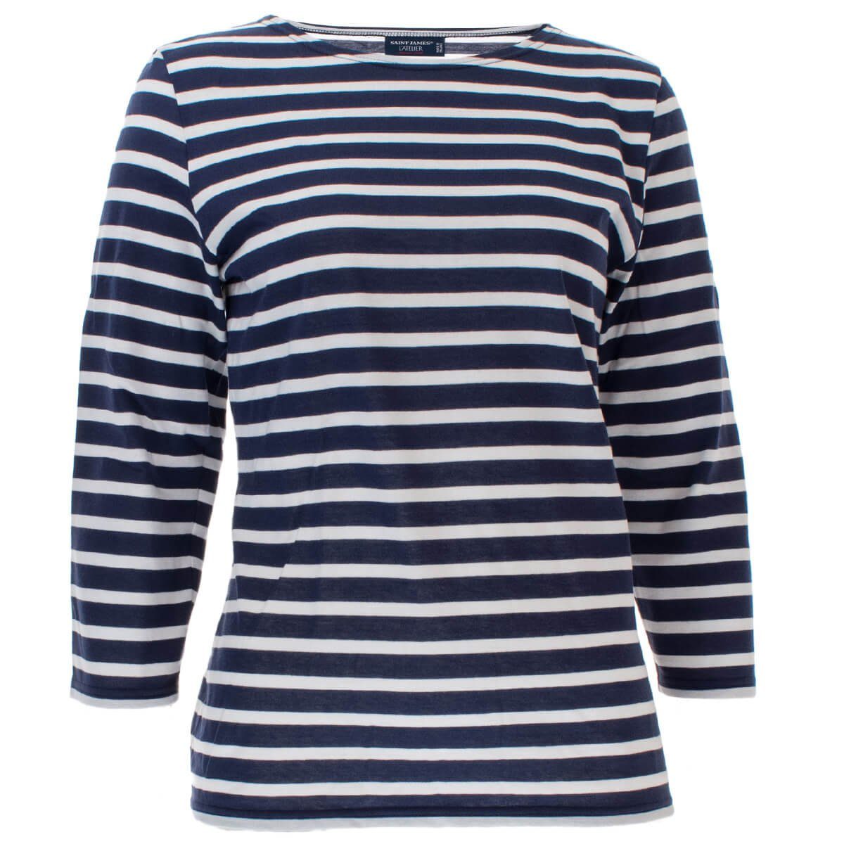 Saint James 3/4-Arm-Shirt 4131 Streifenshirt Galathee II mit Rundhals aus Baumwolle