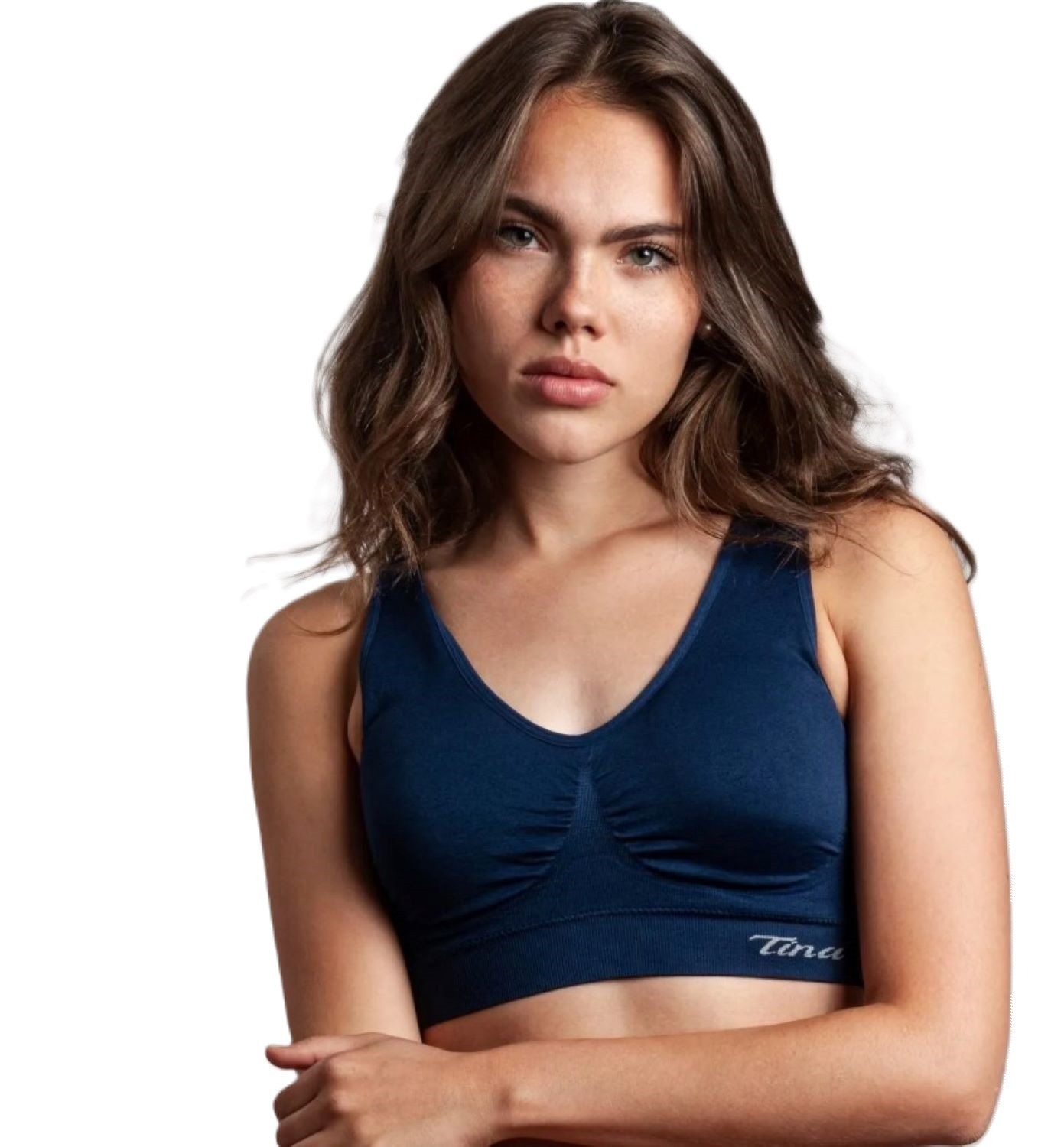 Dekker Bustier "Princess Dessous " Seamless Bustier/BH super Passform gefütterte Cup (Packung, 2 Stück) Logogschriftzug "Tina"