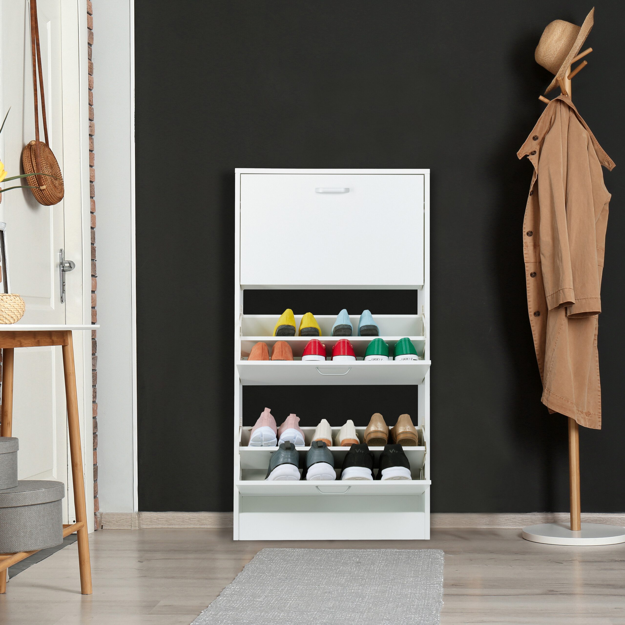 relaxdays Schuhkipper Schuhschrank Kipper, 2 günstig online kaufen