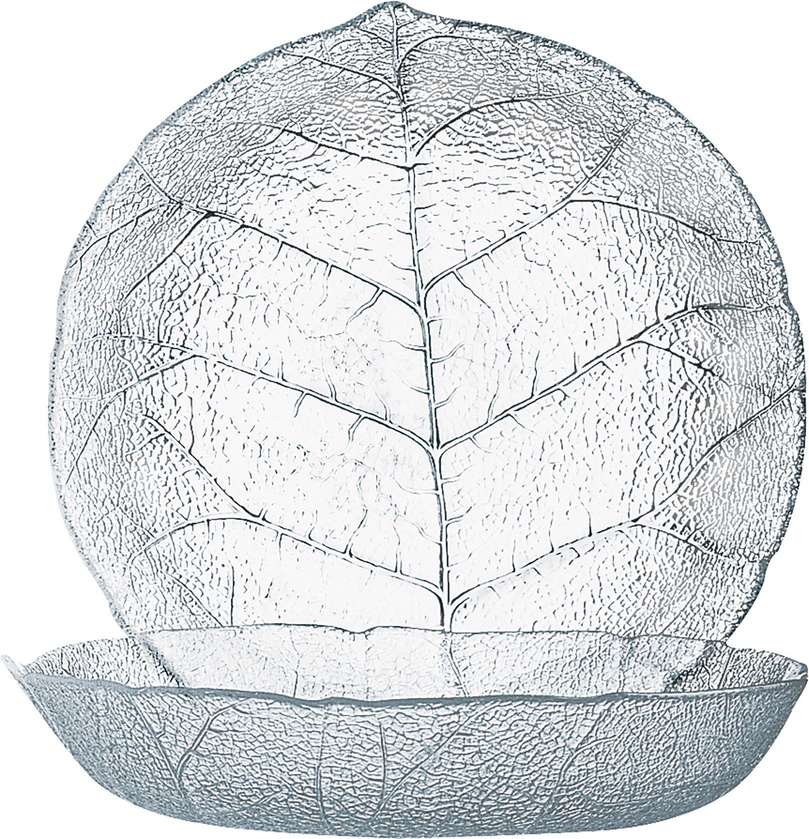 Suppenteller Aspen Teller tief 20,5cm - 6 Stück Blattdekor
