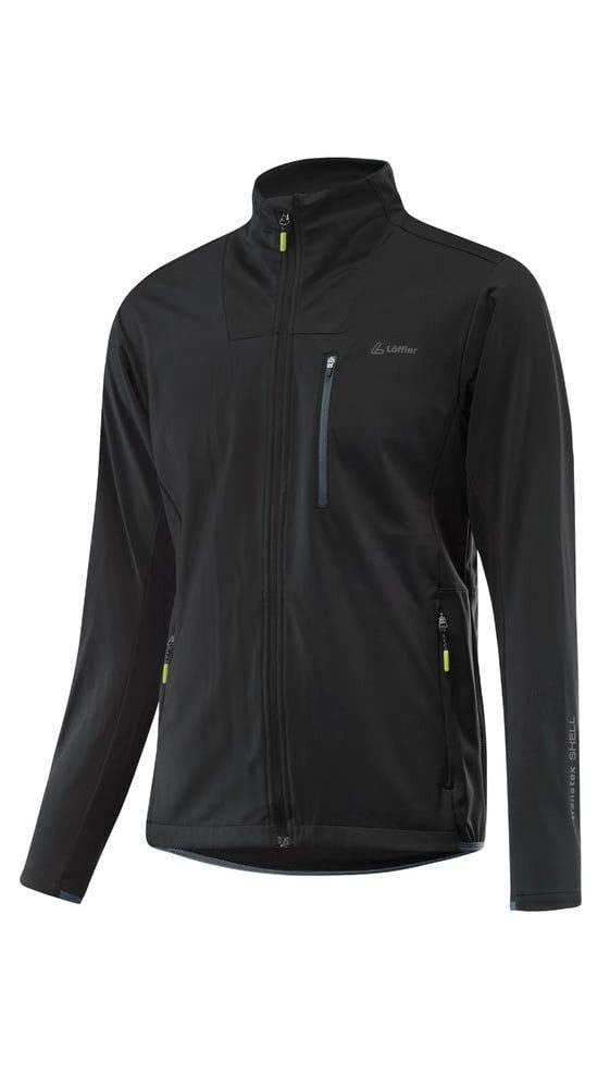 Löffler Softshelljacke Nordic TXS (winddicht, atmungsaktiv, wasserabweisend) schwarz Herren