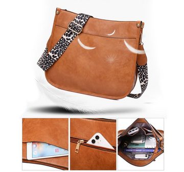 REDOM Umhängetasche Freizeittasche Schultertasche Handtasche Tragetasche Kunstleder Tasche (Arbeitstasche Messenger-Tasche mit verstellbarem langem Schultergurt, modisch, Bürotasche, 30 x 10 x 27 cm, Ledertasche, Groß, Unitasche), für Herren Frauen Jungen Freizeit Arbeit Business Schule Büro Reisen