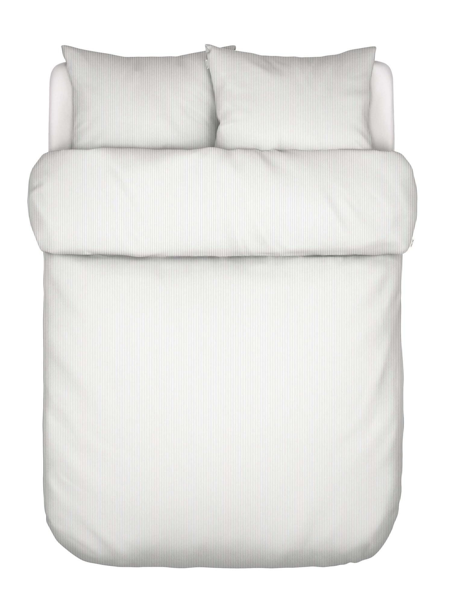 Marc O'Polo Home Bettwäsche Classic fine stripe, Baumwolle Leinenoptik, 3 teilig, mit Streifen