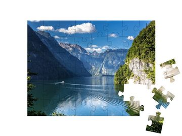 puzzleYOU Puzzle Idyllischer Alpensee: Königssee, Berchtesgaden, 48 Puzzleteile, puzzleYOU-Kollektionen Seen, Königssee, Berchtesgaden, Flüsse & Seen