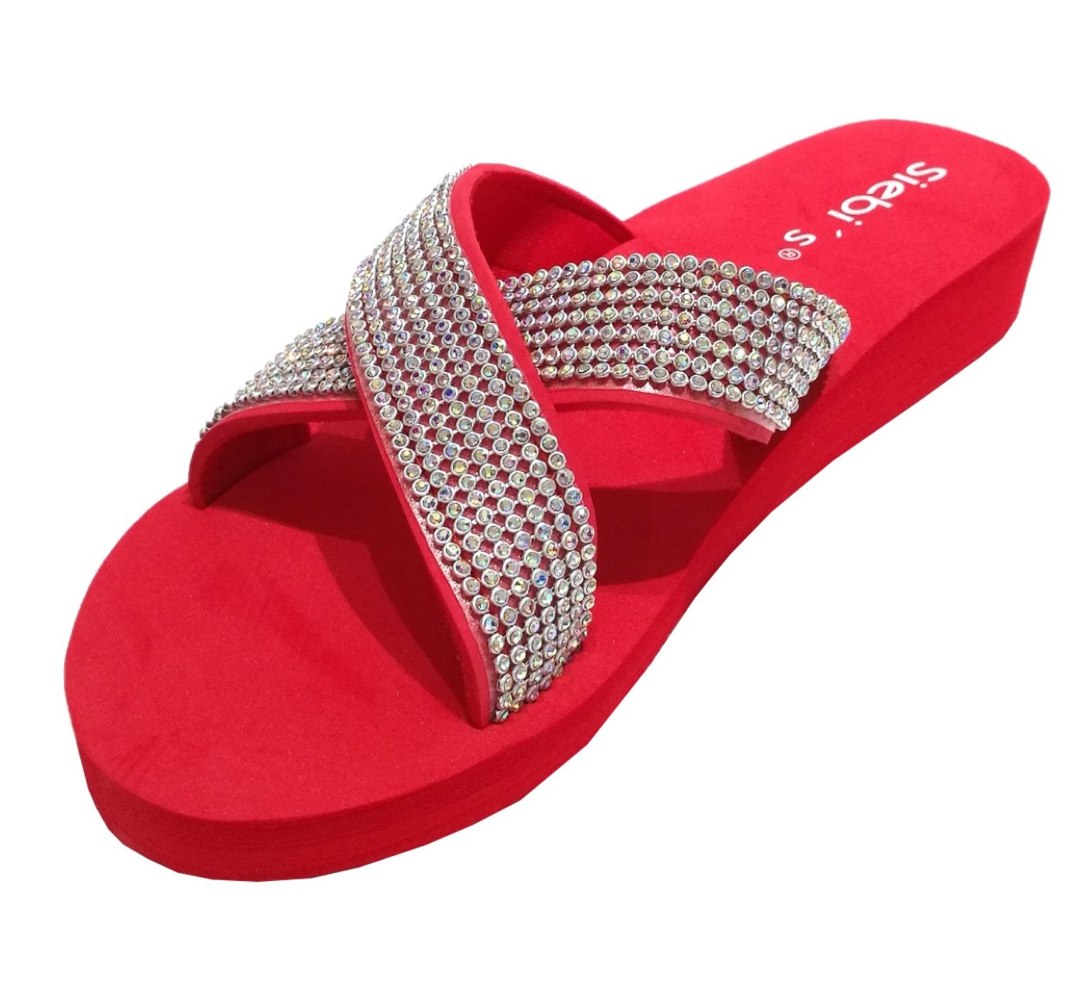 Siebi`s Siebi's Nizza Modische Strandschuhe Пляжная обувь Pantoletten mit Plateau Badeschuh