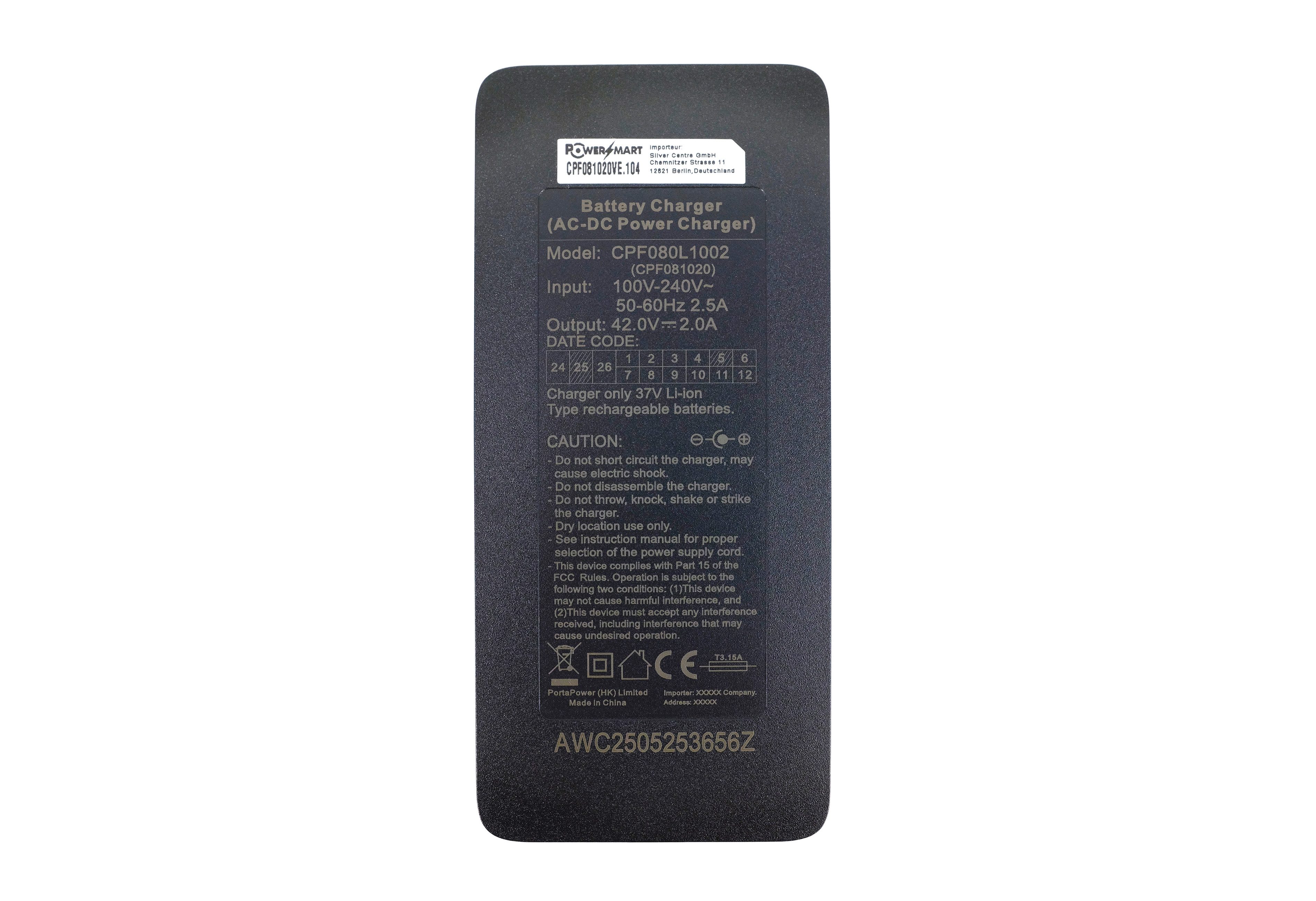 PowerSmart Xiaomi M365 Batterie-Ladegerät (42V 2A für Xiaomi Xiaomi M365, M365 Pro, 1S, G30, M2pro M187, Essential) – Bild 5 von 5