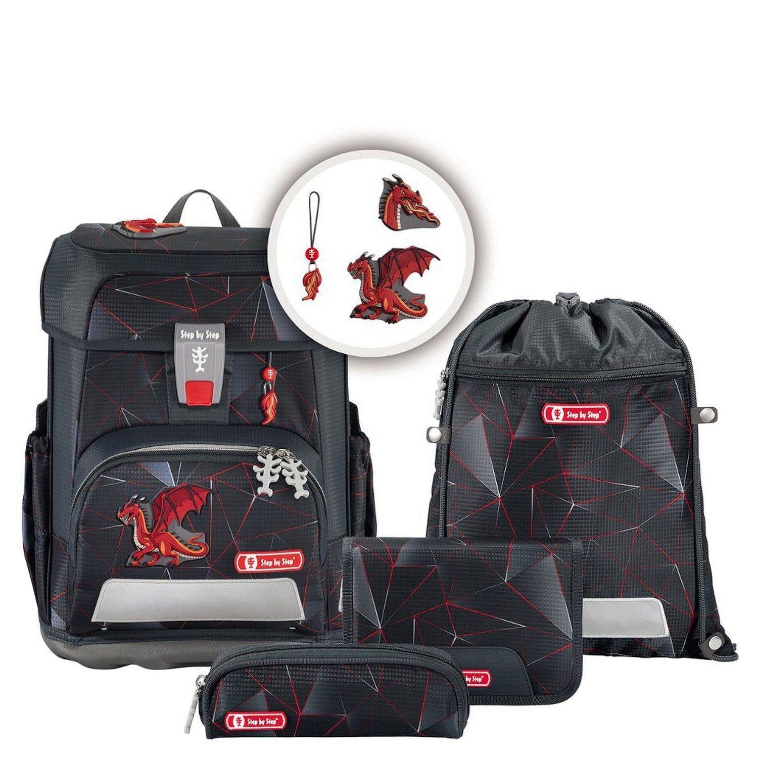 Schulranzen Cloud - Schulranzen Set 5tlg. (Dragon Drako)