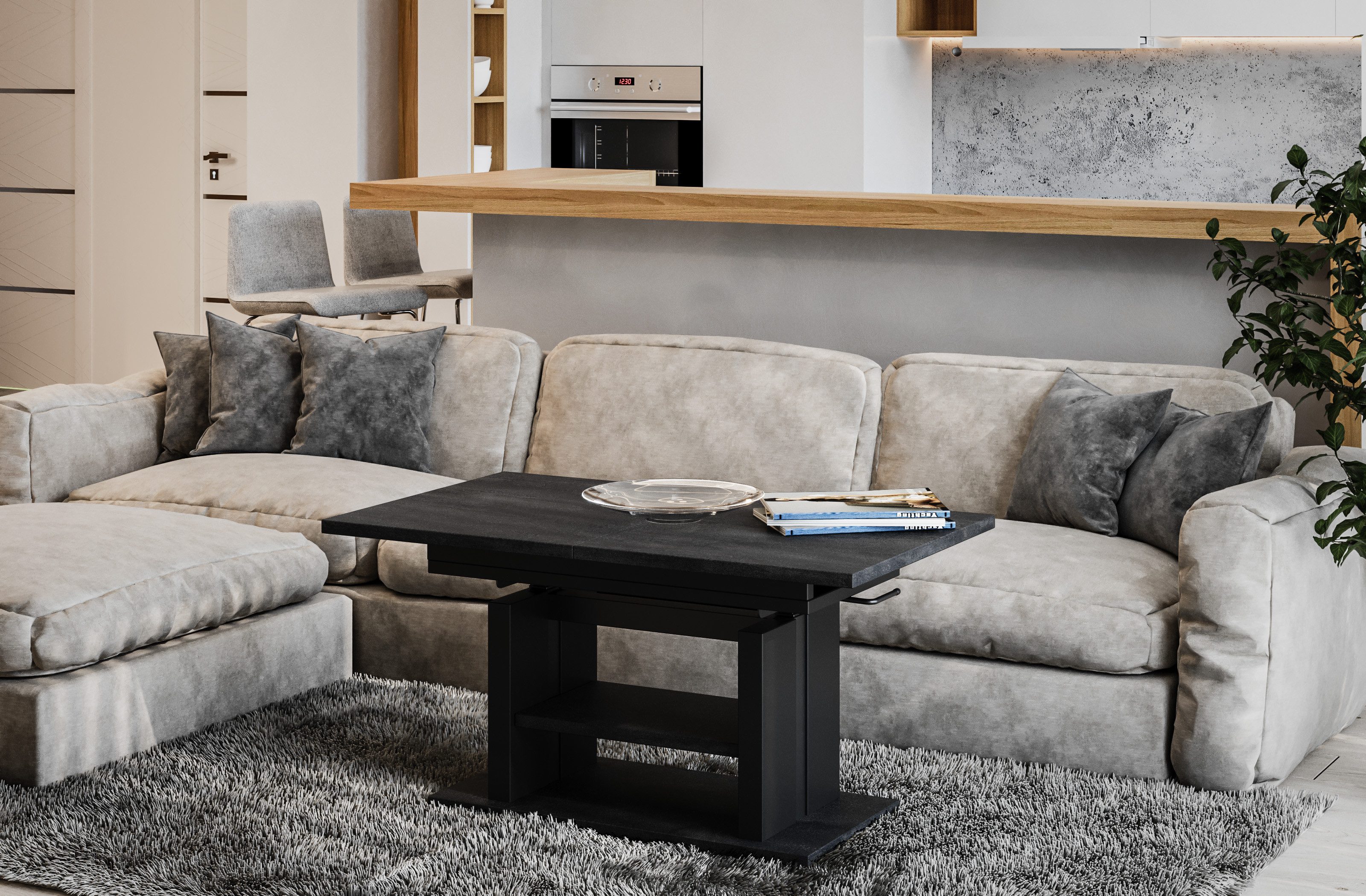 Endo-Moebel Couchtisch Dior 110cm - 170cm günstig online kaufen