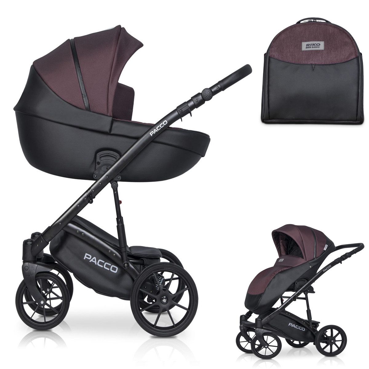 Coletto Kombi-Kinderwagen Pacco 2 in 1 inkl. Sportsitz und Zubehör in 7 Farben