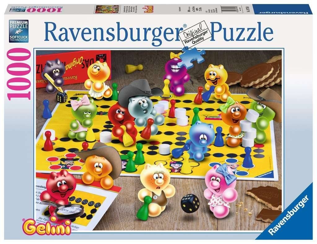 Ravensburger Puzzle Pz. Spieleabend bei d.Gelini 1000 Tiele, Puzzleteile