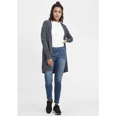 OXMO Strickjacke OXNeli lang geschnittene Strickjacke