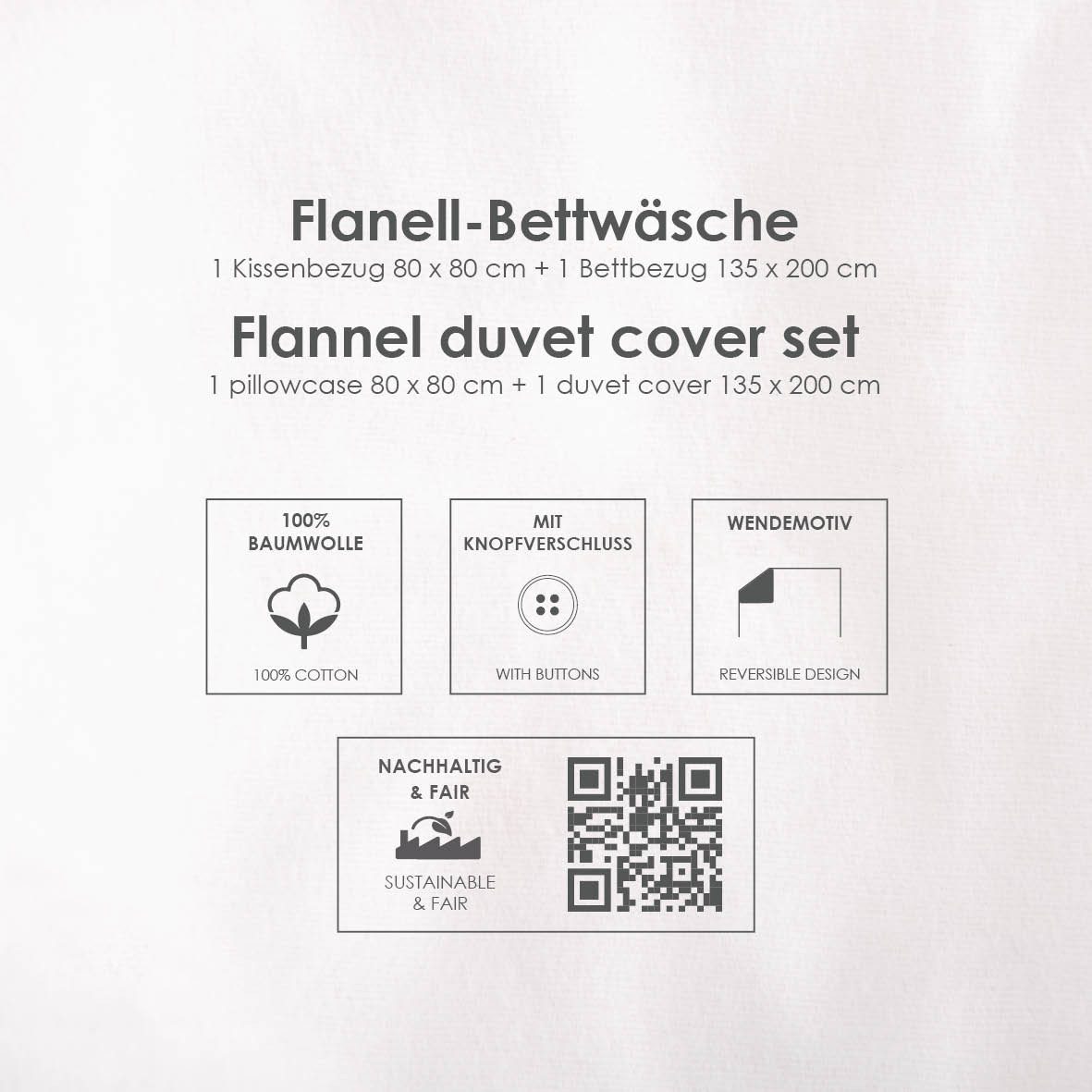 Stoffschmiede Kinderbettwäsche - Peppa Wutz Winterbettwäsche - ‘My Family’ - 135x200cm + 80x80cm, 100% Baumwolle (Flanell) – Bild 5 von 5