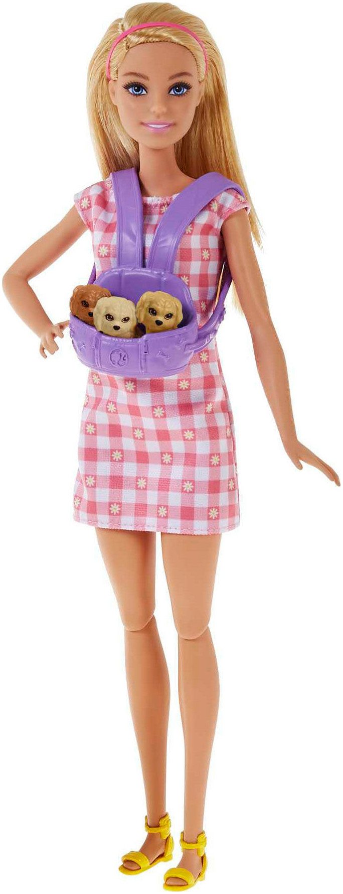 Barbie Anziehpuppe Puppe (blond) mit Hund günstig online kaufen
