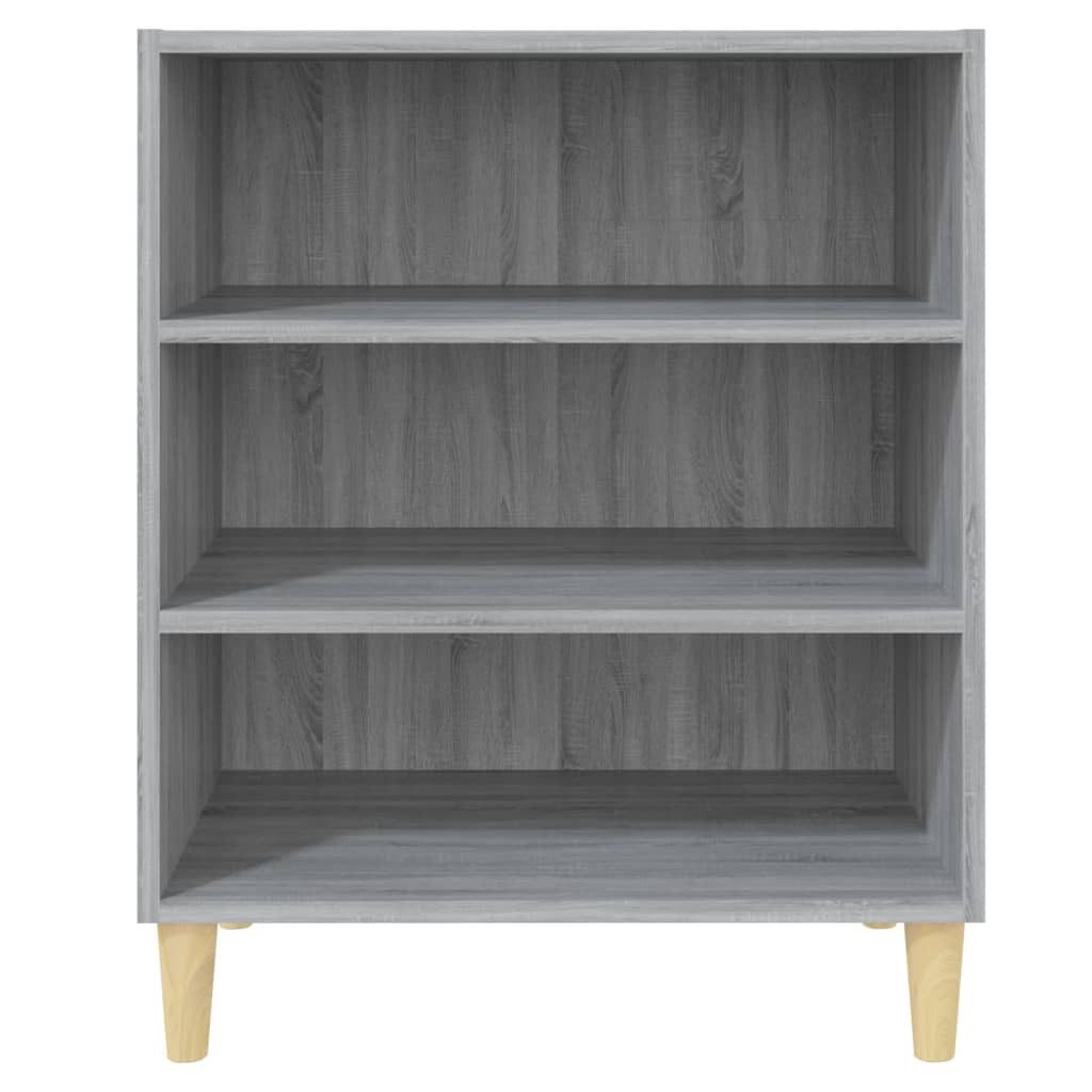 furnicato Sideboard Regalschrank Grau Sonoma 57x35x70 cm aus Holzwerkstoff mit (1 St)