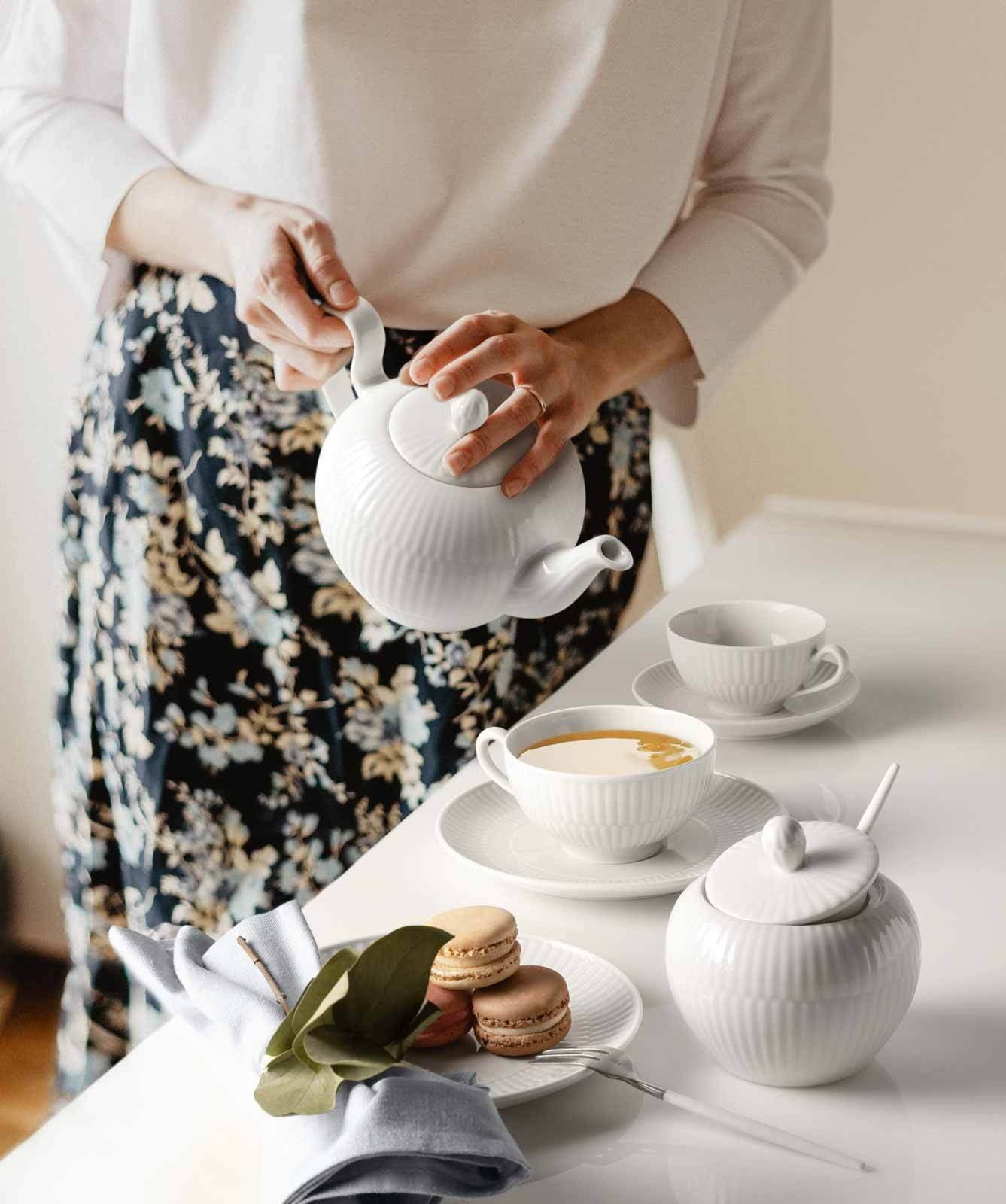 Seltmann Weiden Tasse Amina Teetassen 0,14 l 6er Set, 6-tlg., Porzellan