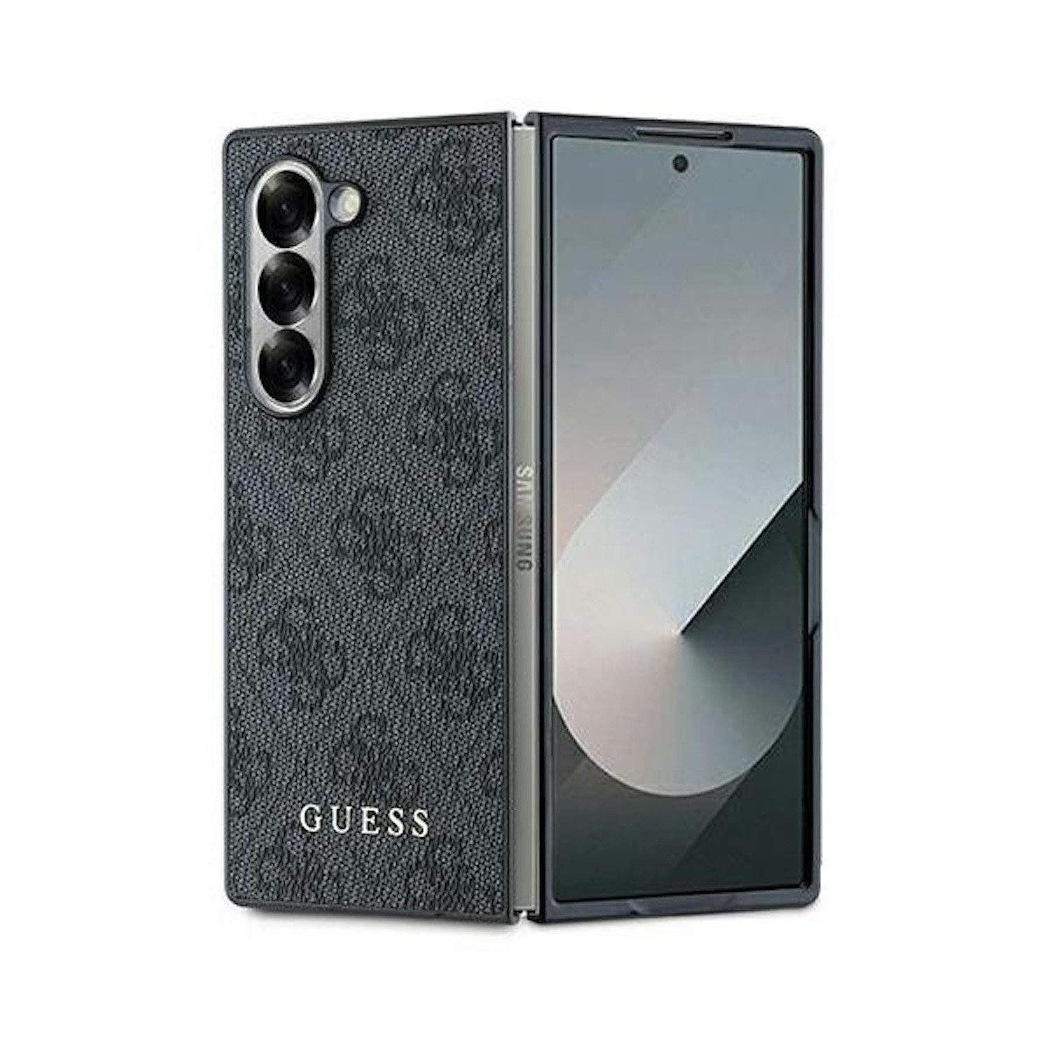 Guess Smartphone-Hülle GUESS Samsung Galaxy Z Fold6 Schutz Hülle Hardcase 4G Design Schwarz