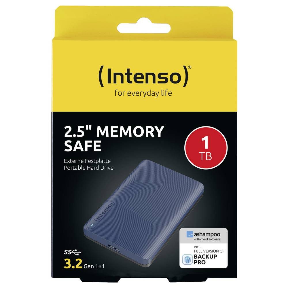Intenso Memory Safe 1 TB Externe Festplatte 6.35 cm (2.5 Zoll) Micro-USB B HDD-Festplatte (1 TB)