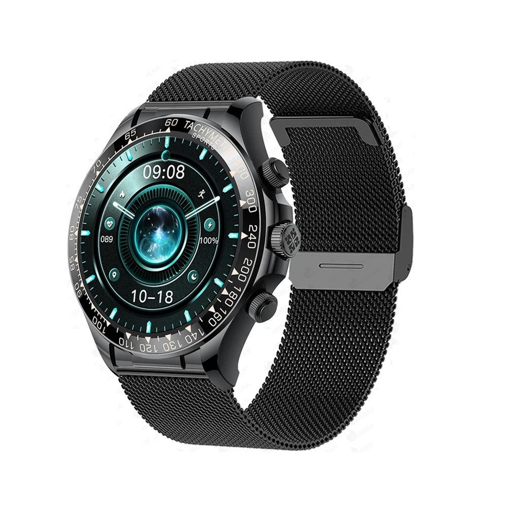 Smart Uhr Männer Bluetooth Fitness GPS Anruf Für Android IOS AMOLED Smartwatch
